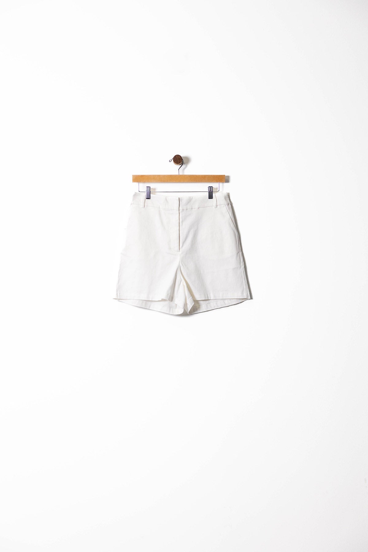 White Tailored Vest and Shorts Set
