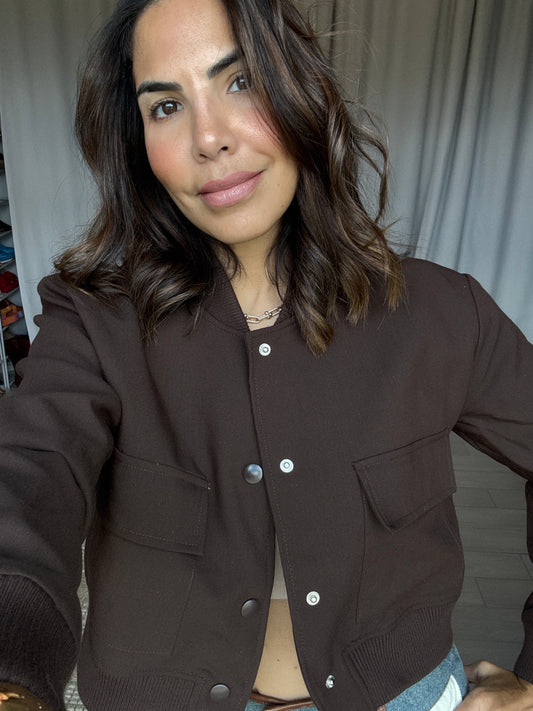 Sculpted Pocket Cropped Jacket