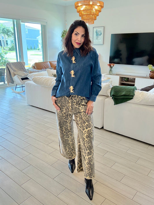 GOLD TOUCH DENIM SHIRT