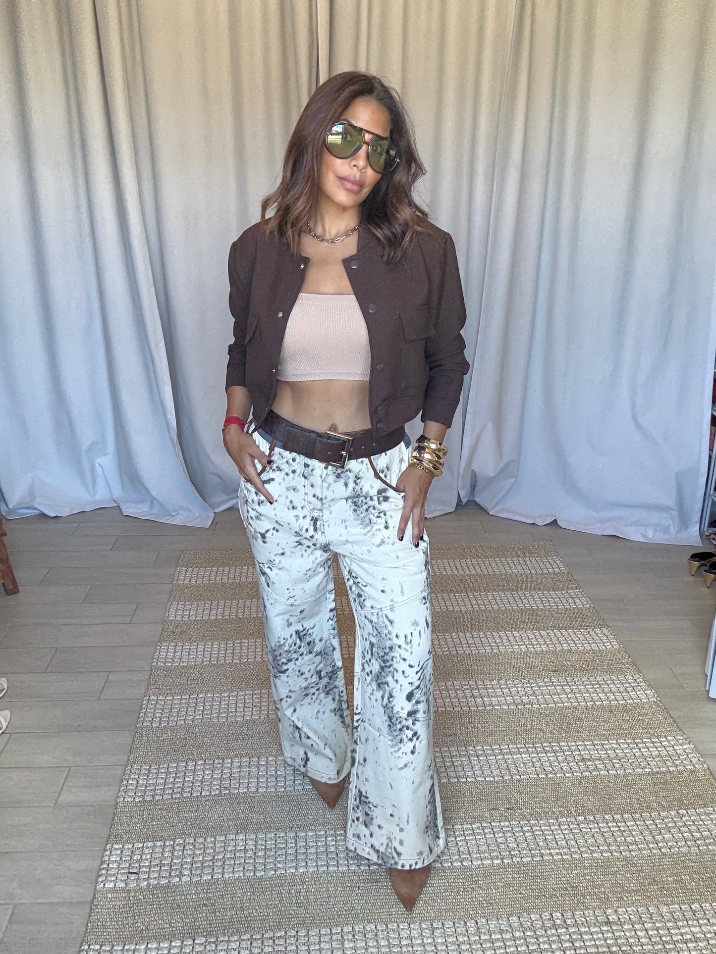 Mystic Canvas Wide-Leg Pants