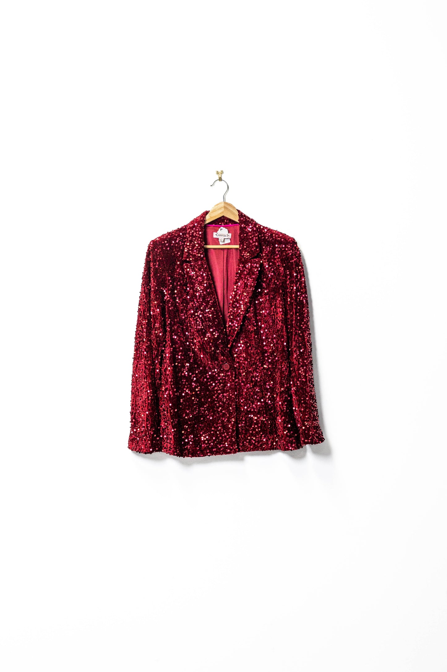 Ruby Red Sequin Blazer