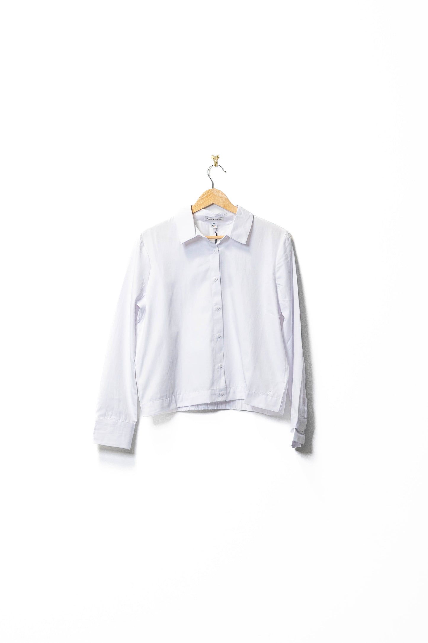 Classic White Button-Up Shirt