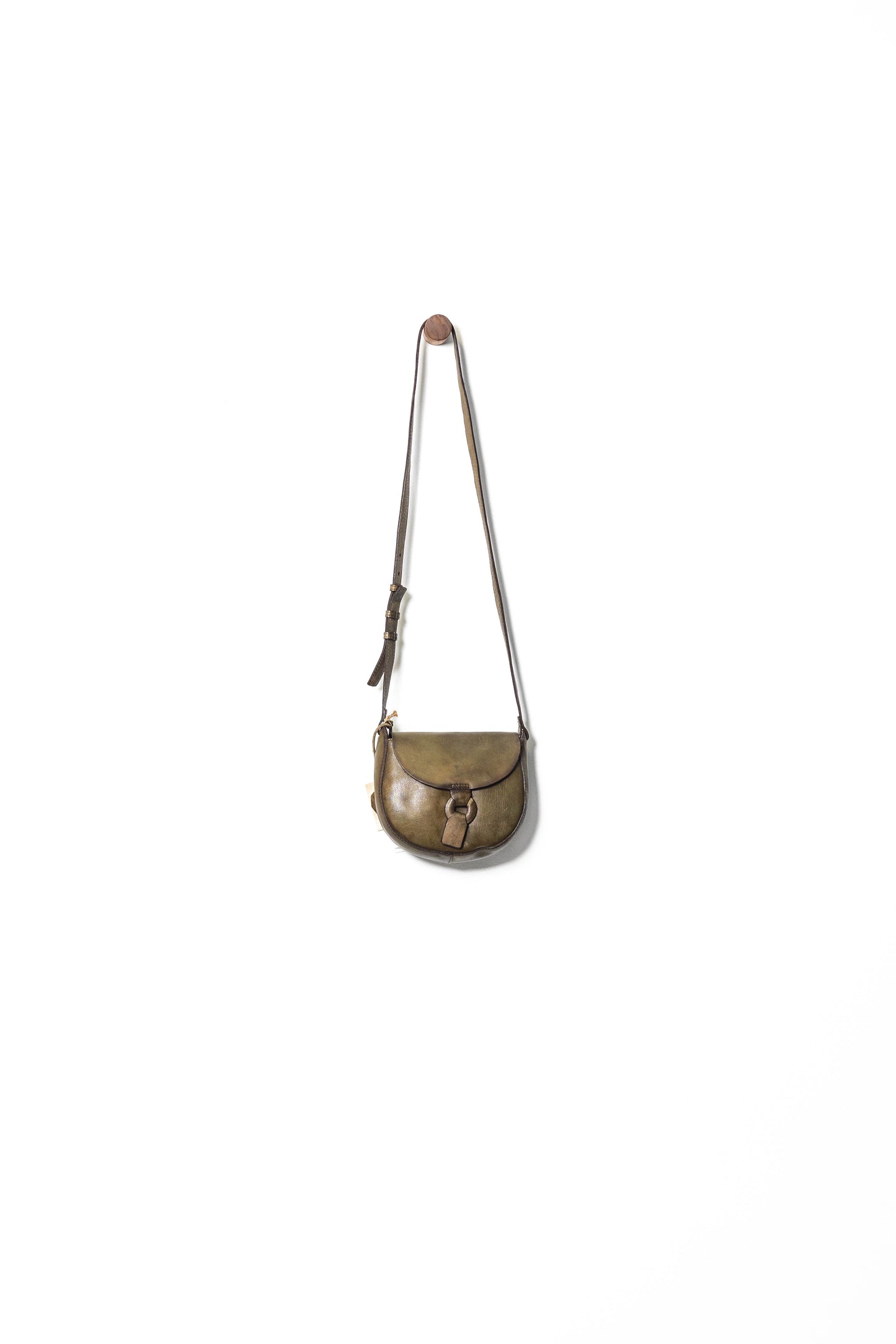 Vintage Leather Saddle Bag
