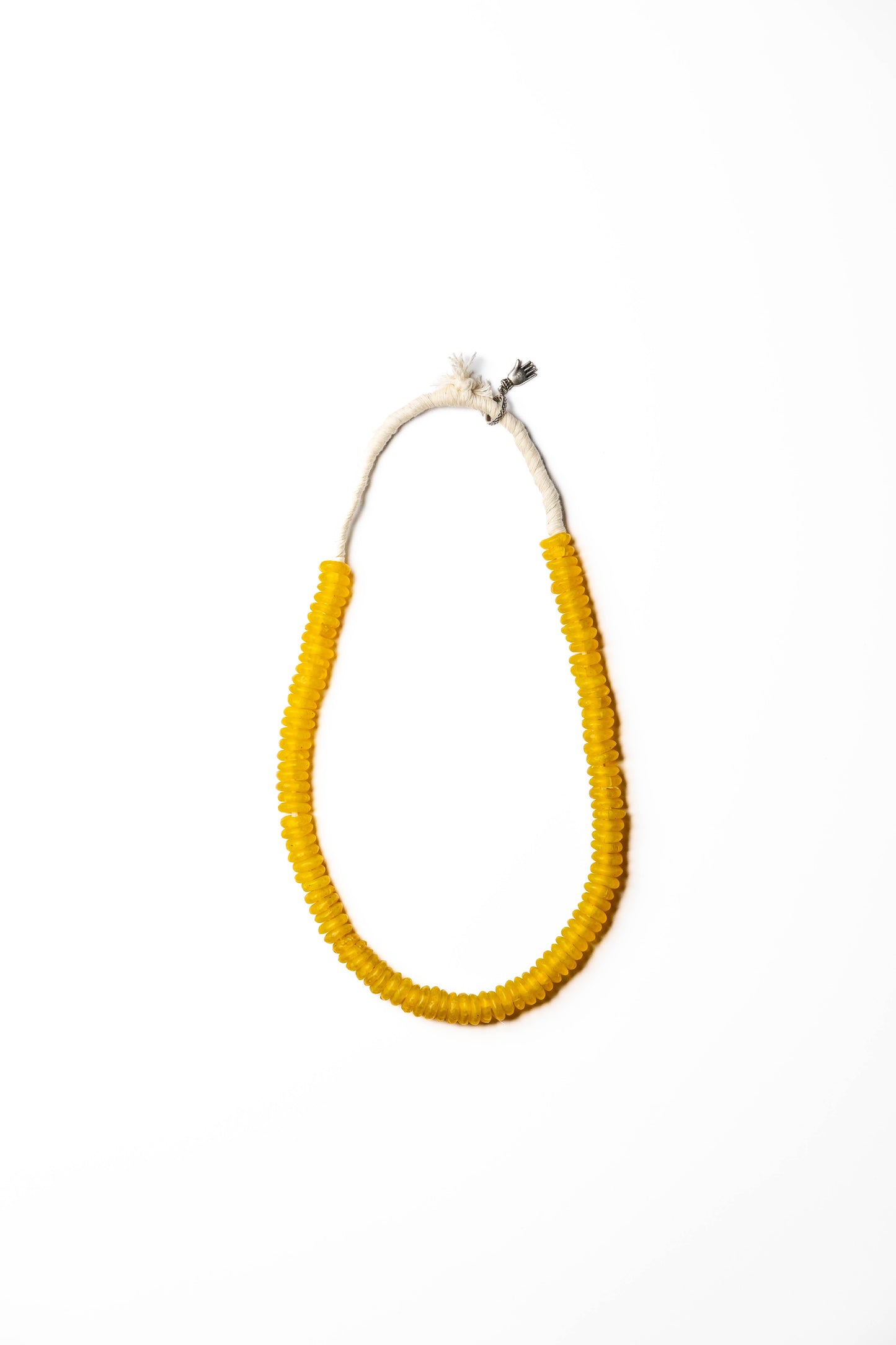 Golden Glow Recycled Glass Beaded Necklace
