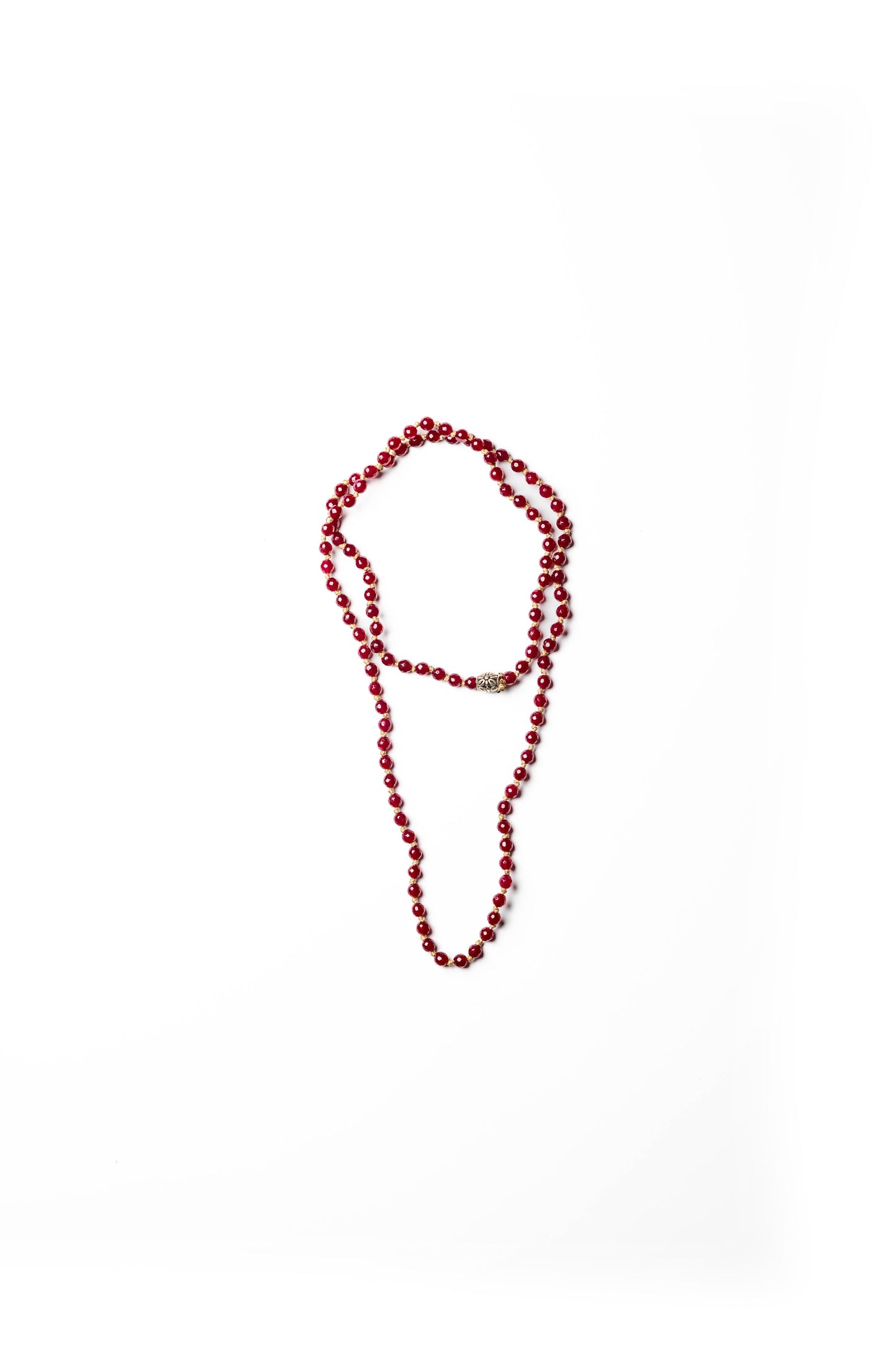 Elegant Red Beaded Necklace