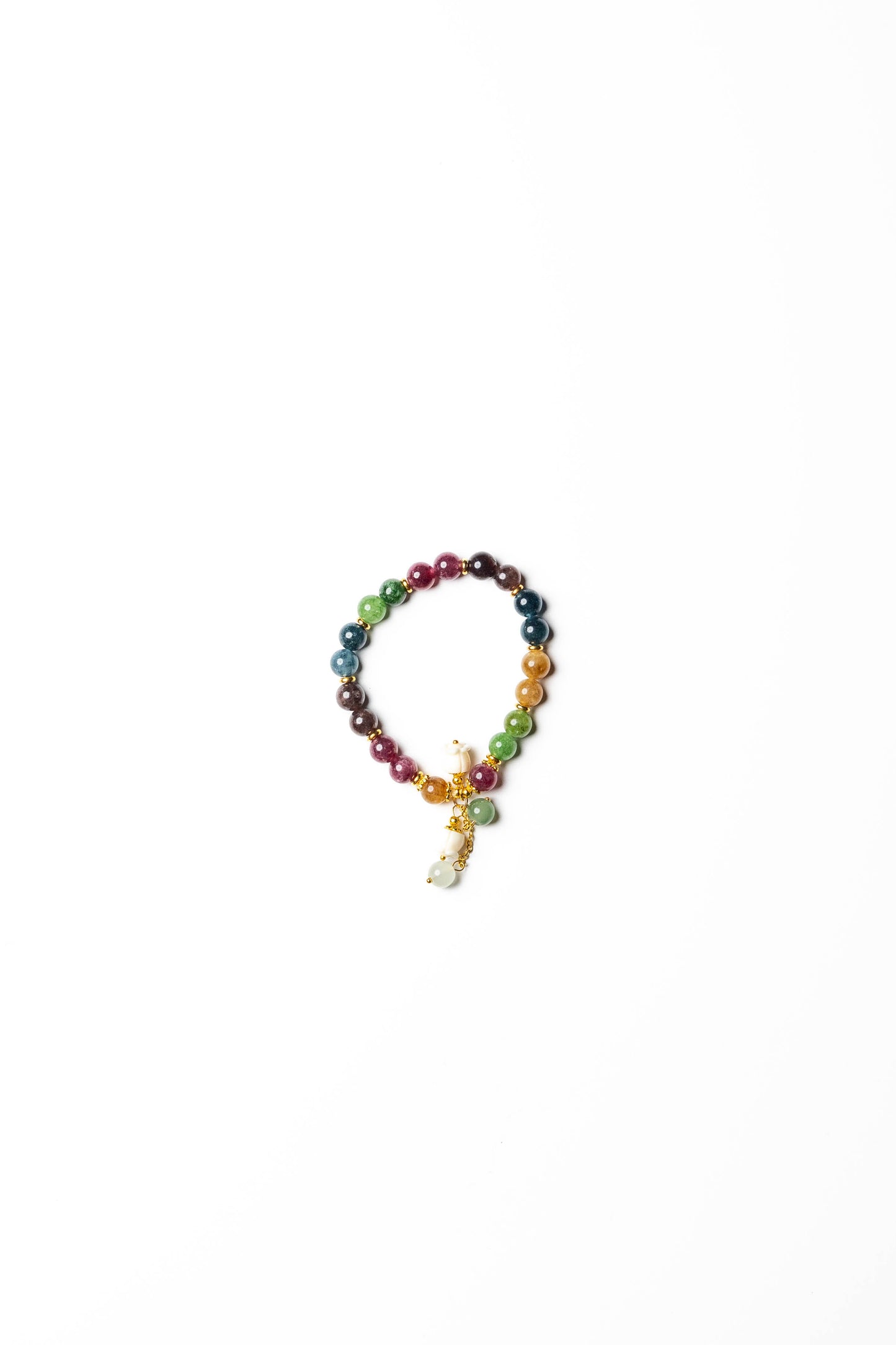 Rainbow Gemstone Beaded Bracelet