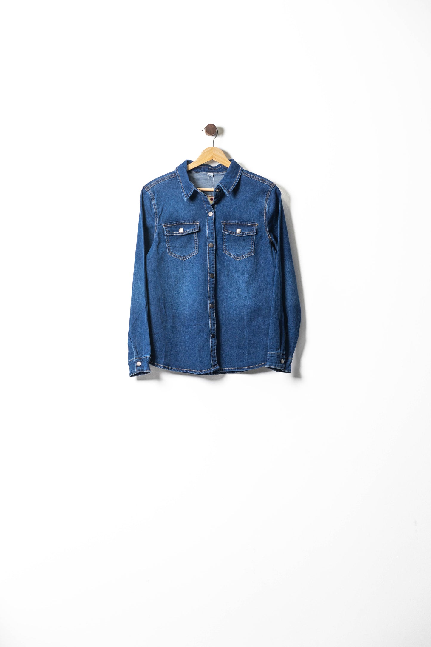 Classic Denim Button-Up Shirt