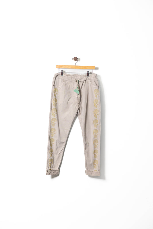 Skull Print Jogger Pants – Edgy & Comfortable Style