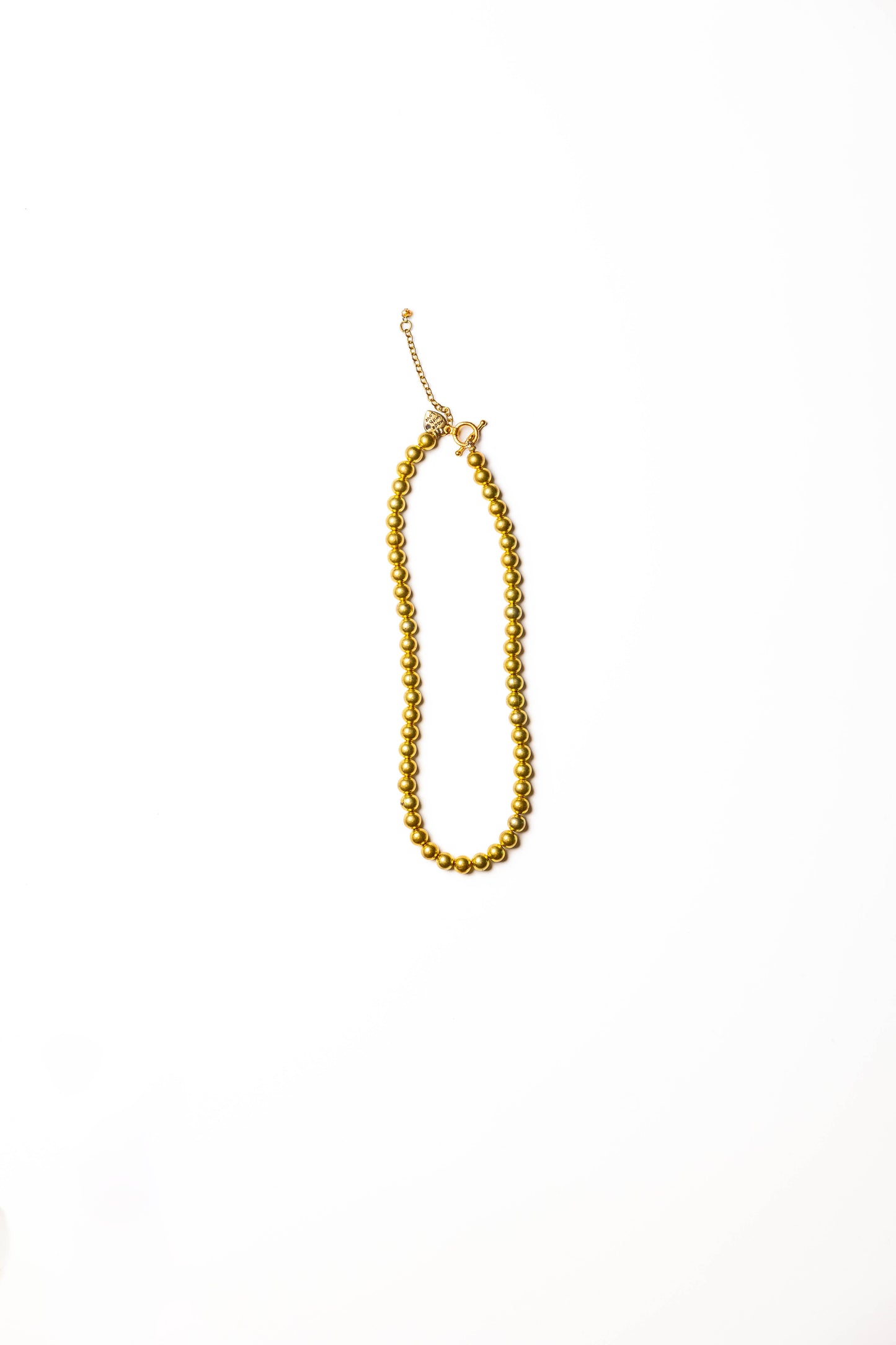 Classic Gold Beaded Necklace 01