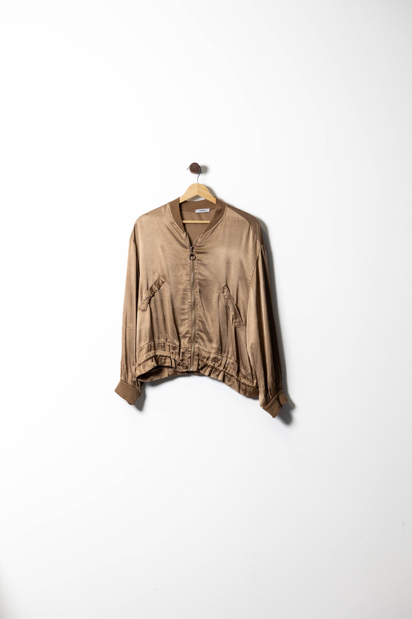 Satin Bomber Jacket – Chic and Effortless Style