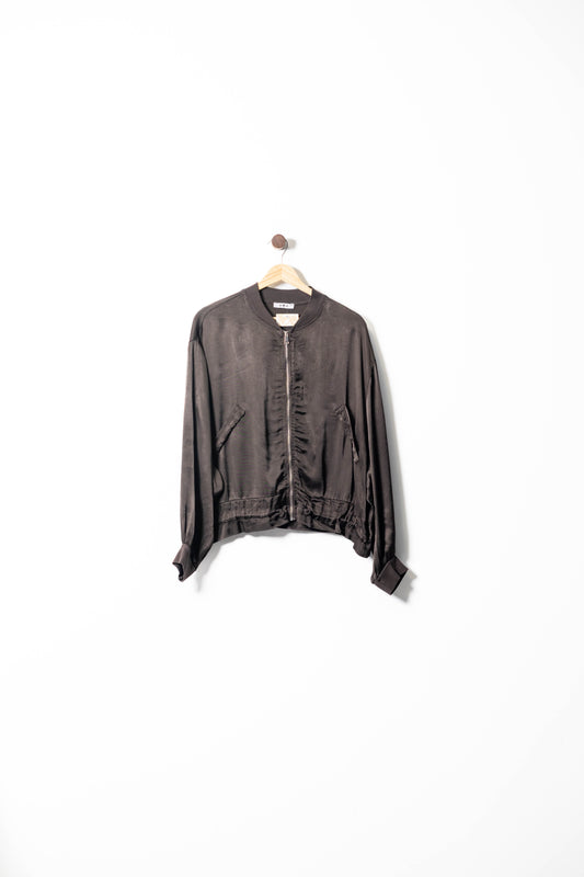 Satin Bomber Jacket – Chic and Effortless Style