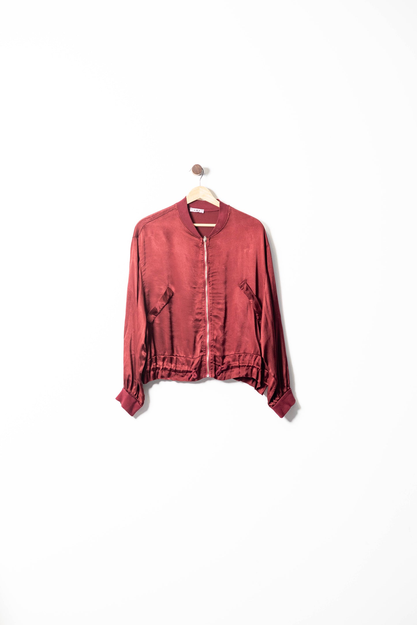 Satin Bomber Jacket – Chic and Effortless Style