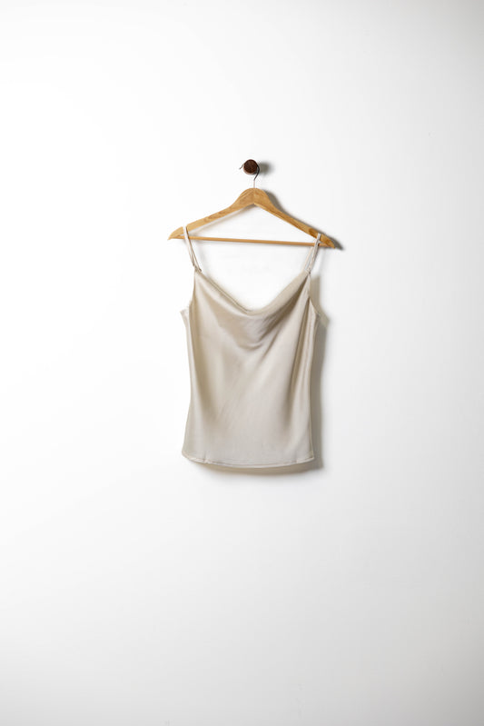 Satin Cowl Neck Camisole Top