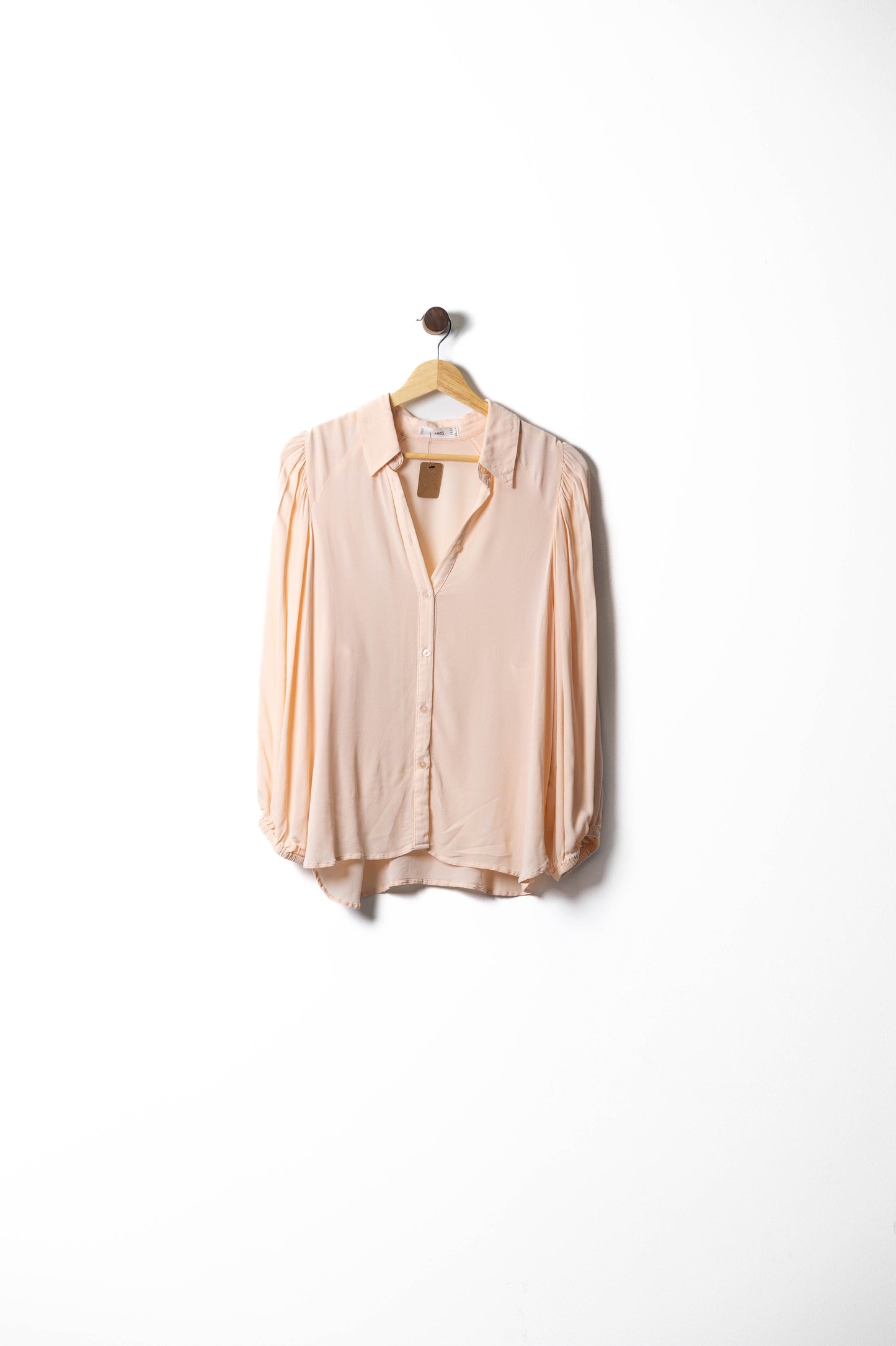 Blush Elegance Button-Up Blouse