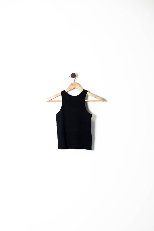 Essential Ribbed High-Neck Tank Top