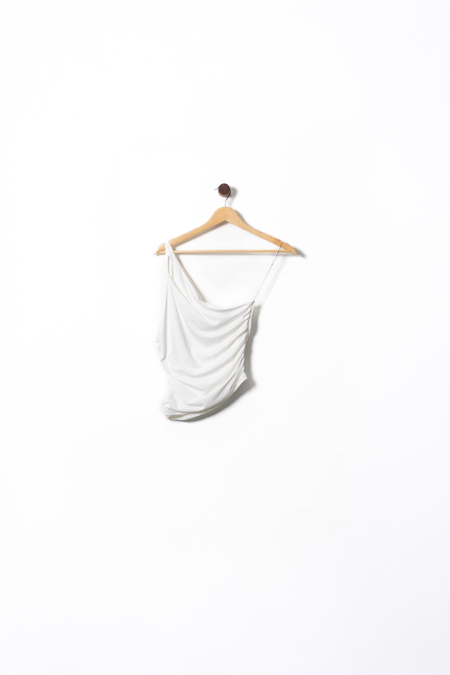 Asymmetric Draped One-Shoulder Top