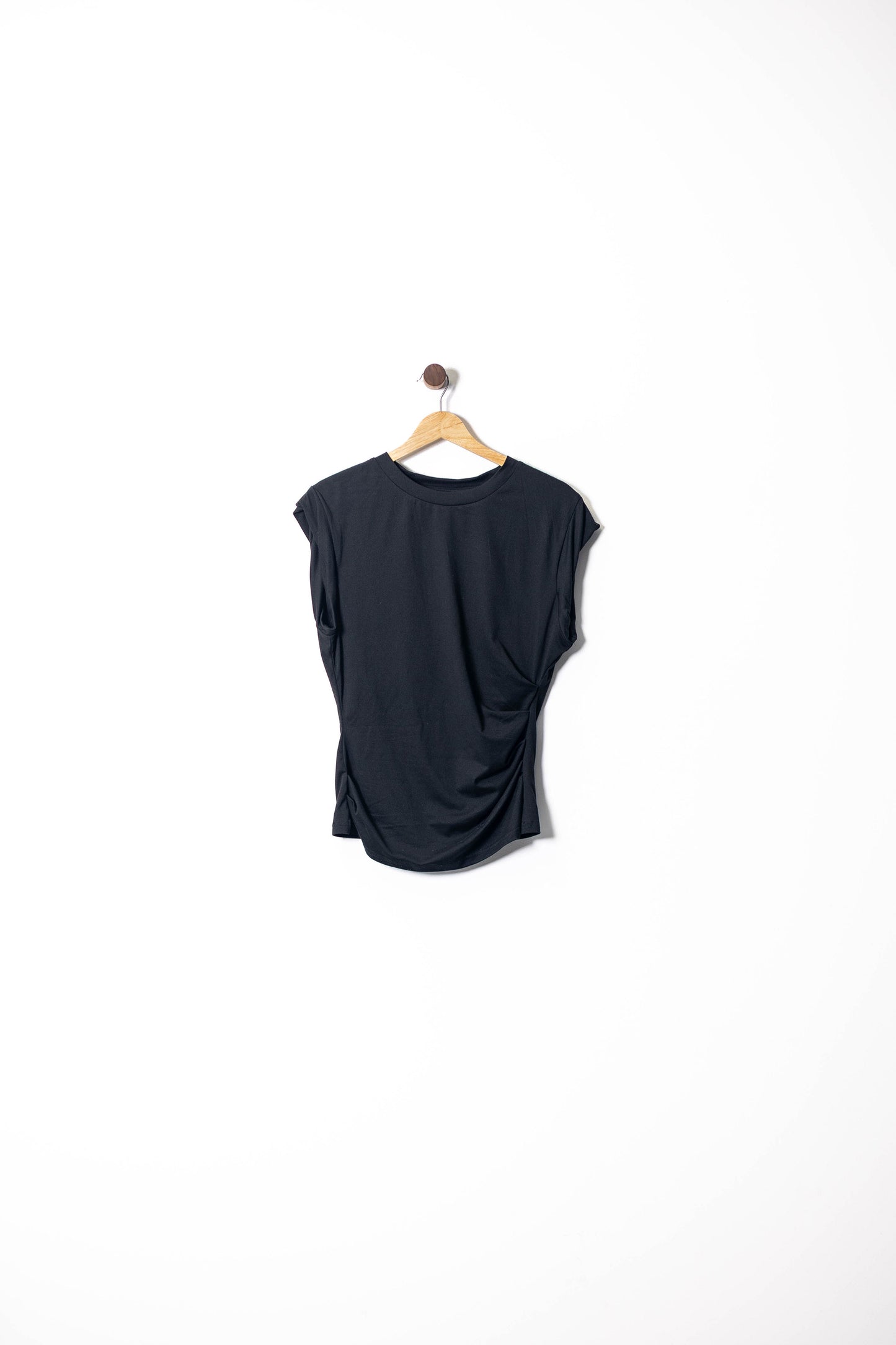 Gathered Side Muscle Tee