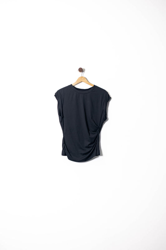 Gathered Side Muscle Tee