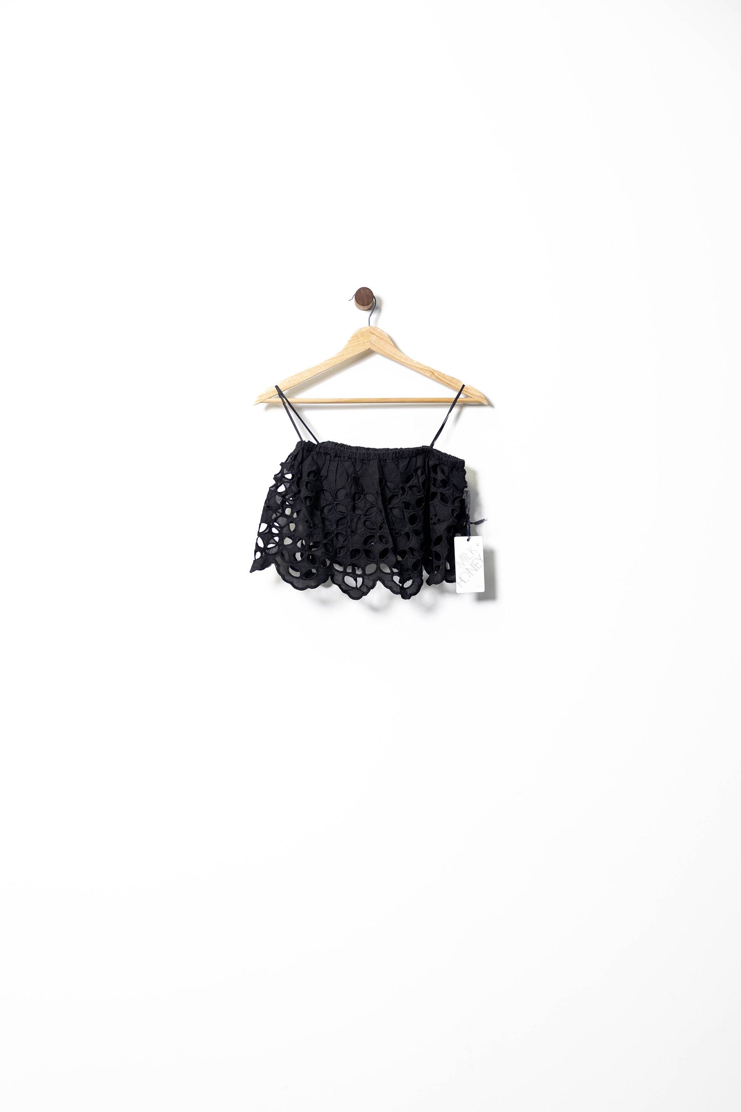 Embroidered Eyelet - Crop Top