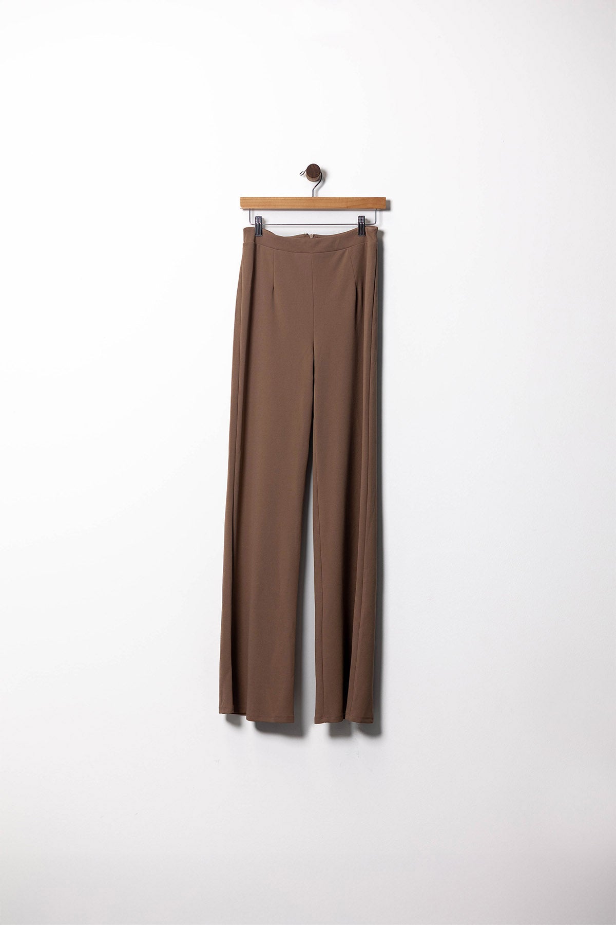 Essential High-Waist Black Wide-Leg Trousers