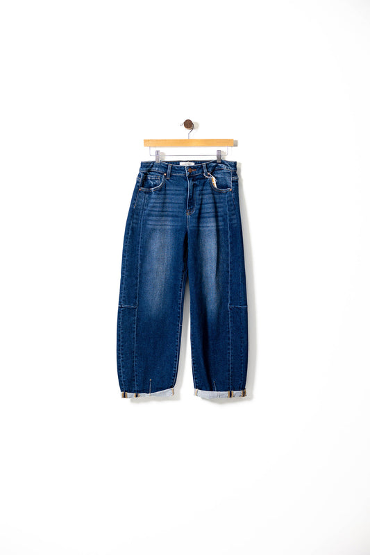 Minimalist High-Waisted Tapered Jeans