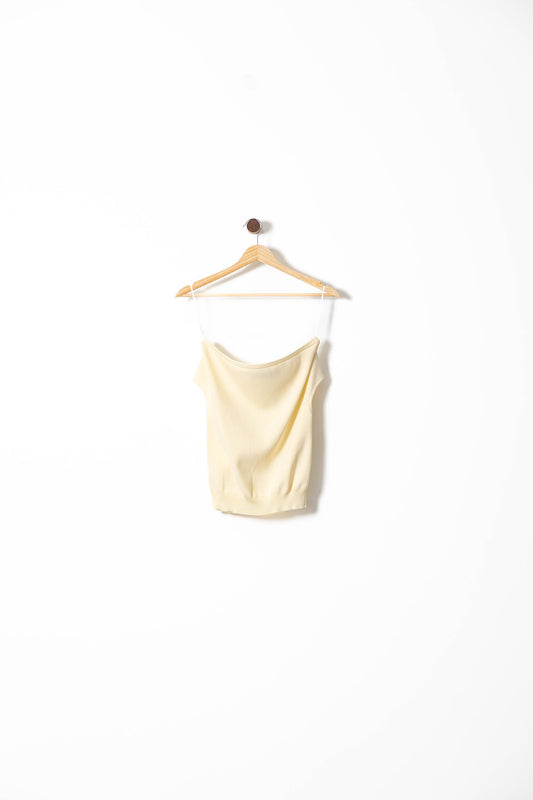 Soft Yellow Knit Top