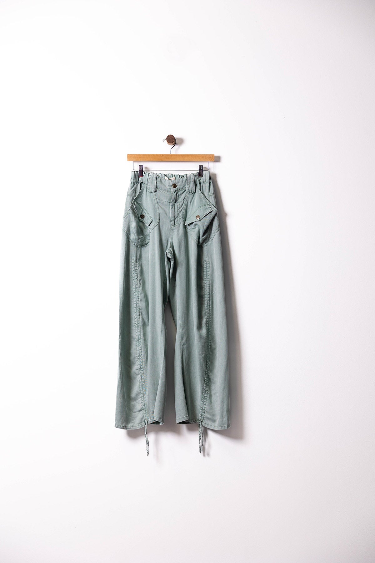 Utility Pocket Wide-Leg Pants