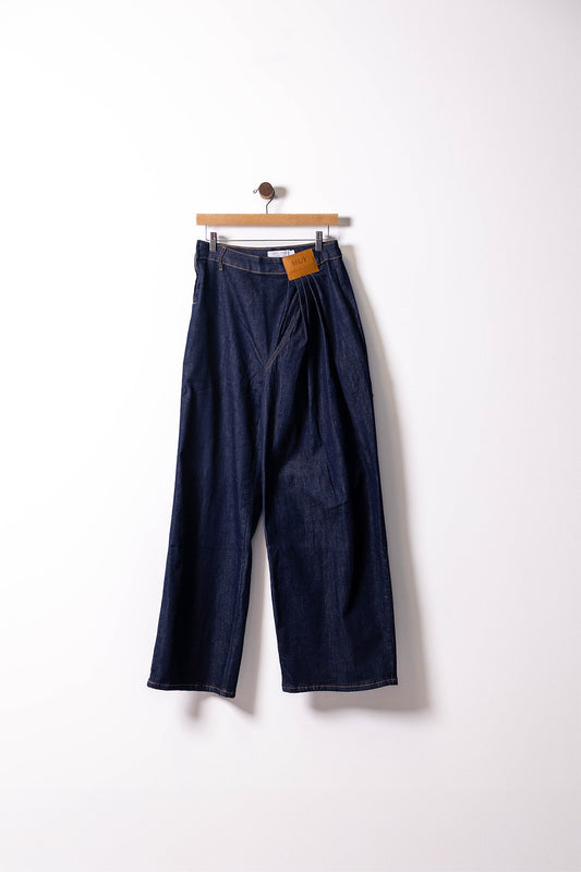 Indigo Flow Wide-Leg Jeans
