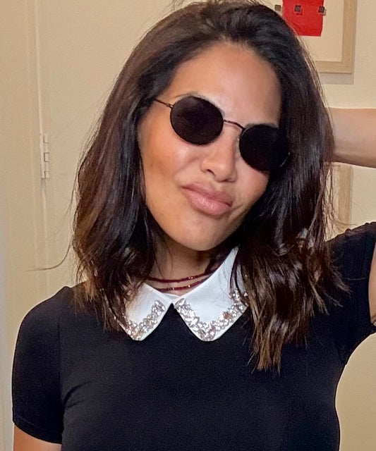 Minimalist Oval Frame Sunglasses