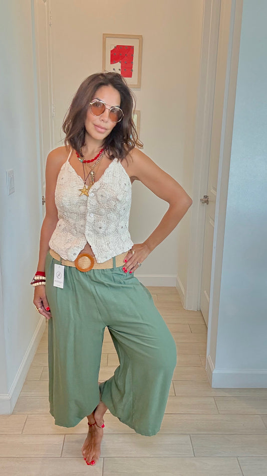 Boho Crochet Halter Top