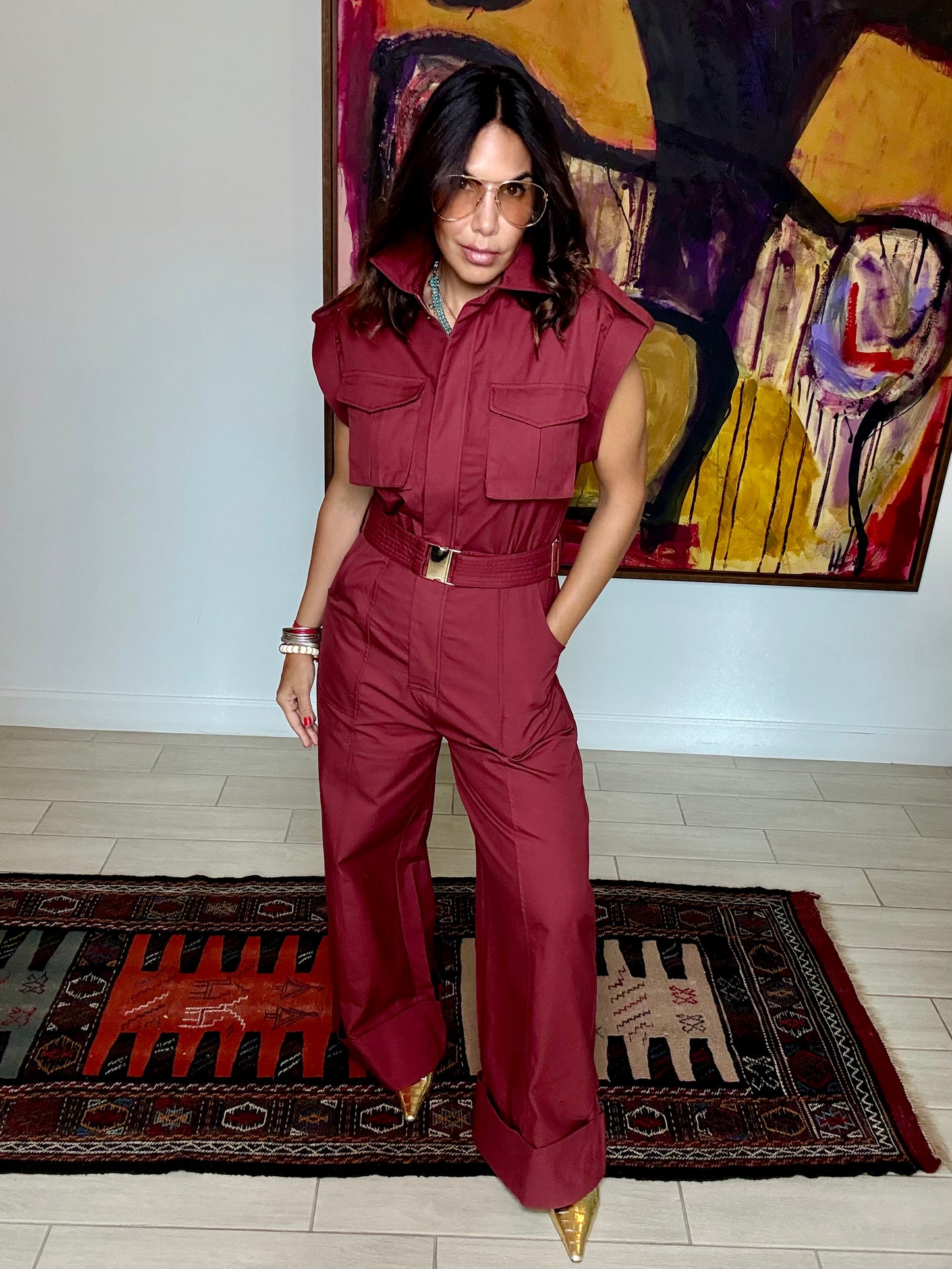 Jungle Muse Utility Jumpsuit