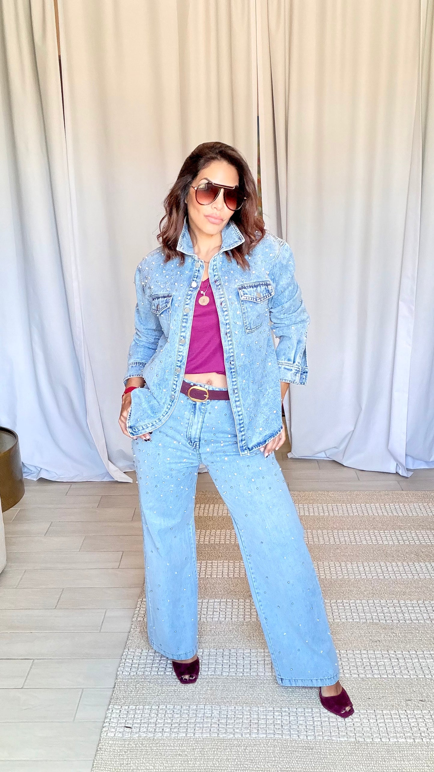 RHINESTONE PEARL JEAN