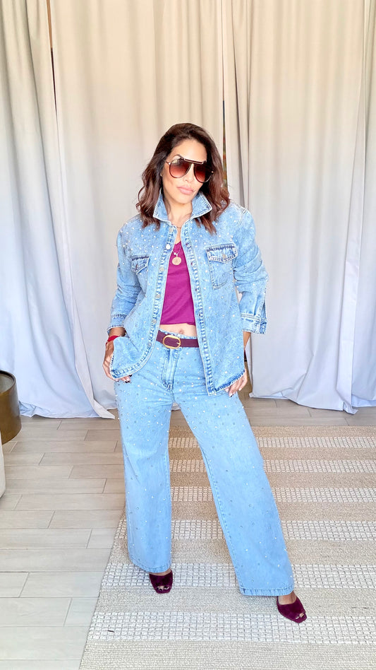 RHINESTONE PEARL JEAN