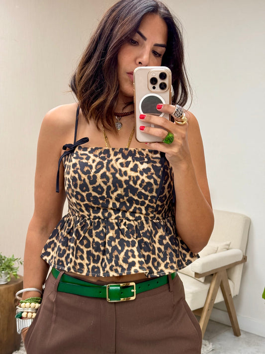Wild Soul Leopard Cami Top