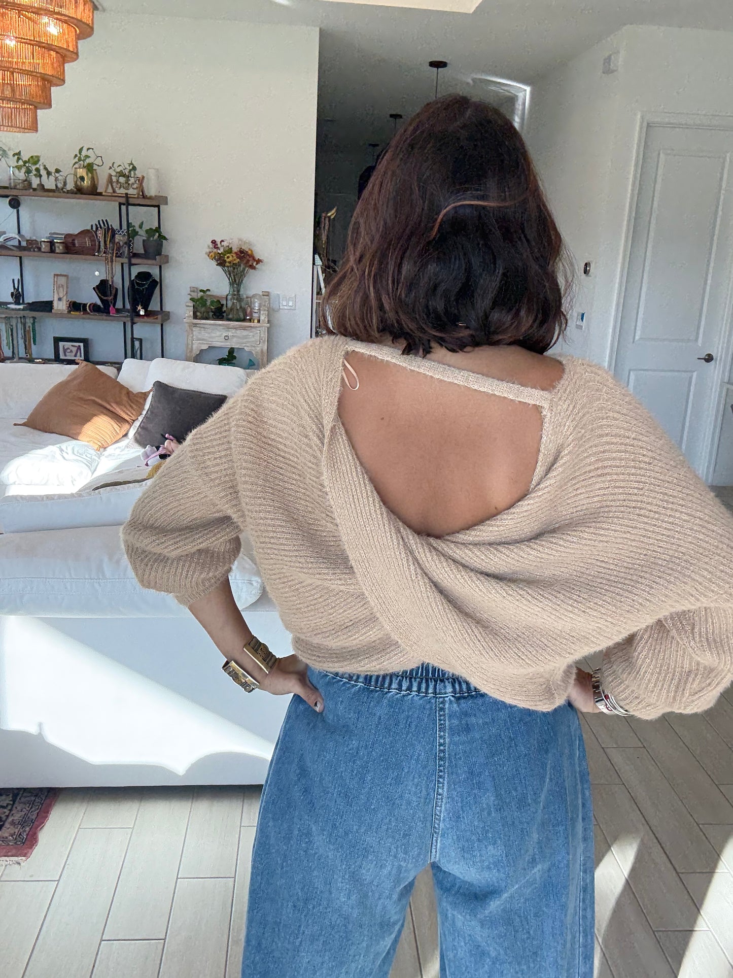Cozy Twist Knit Sweater
