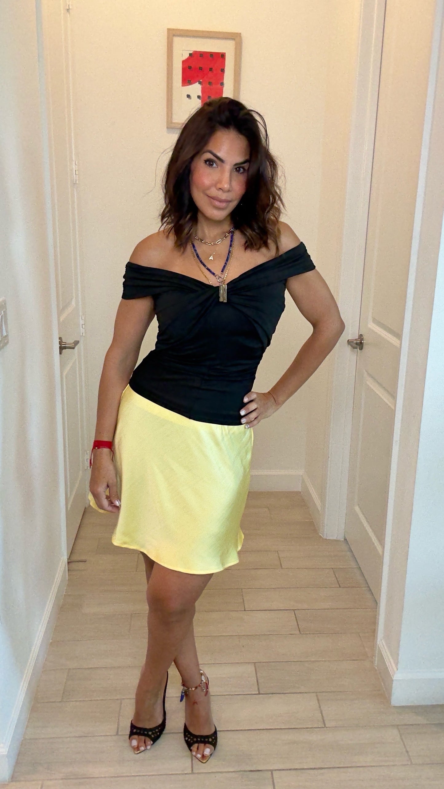So Satin Mini Skirt