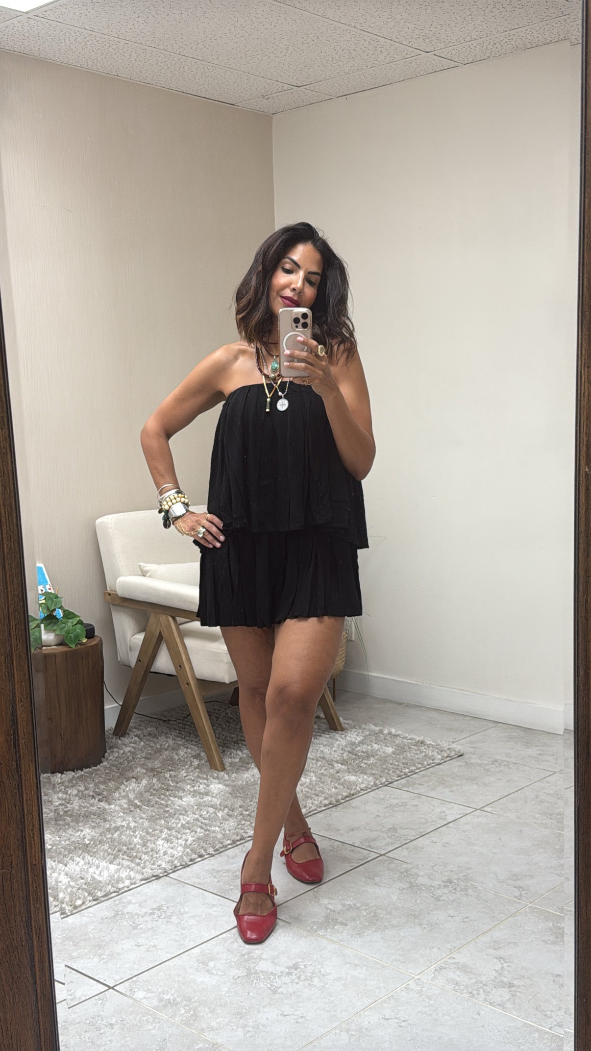 Double Layer Linen Romper