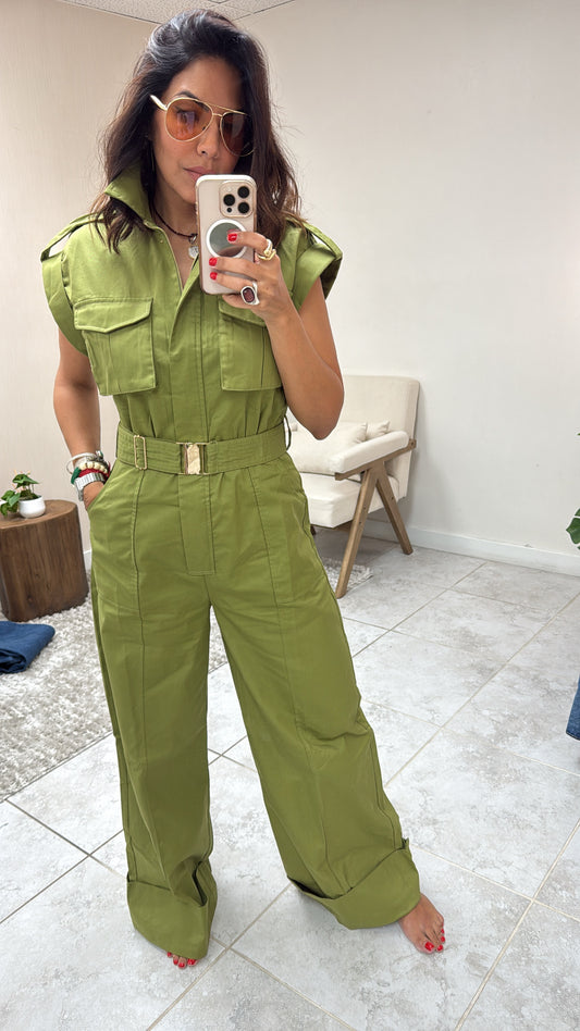 Jungle Muse Utility Jumpsuit