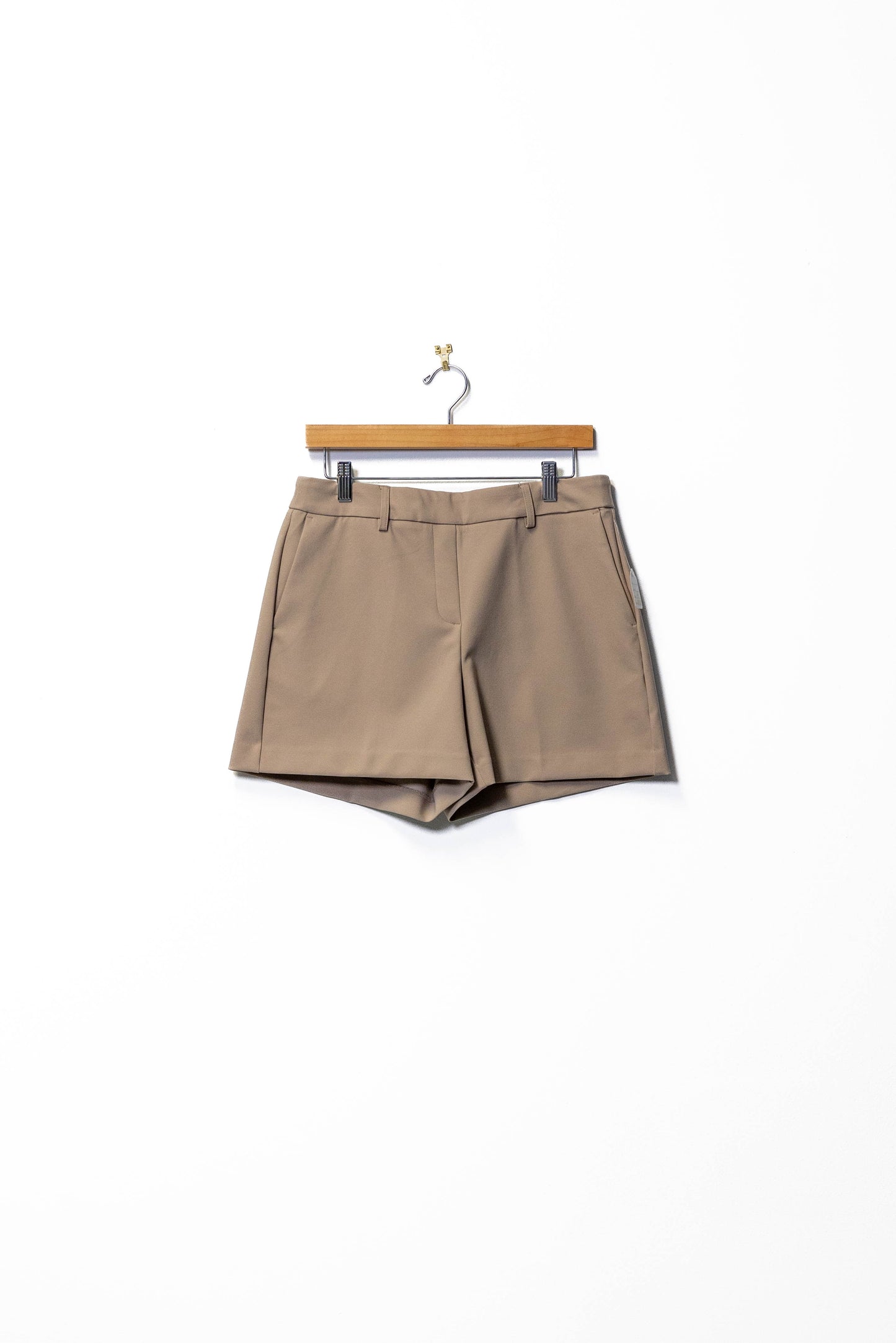 Classic Beige High-Waist Shorts
