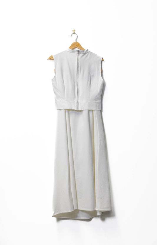 Sleeveless Pleated Midi Set
