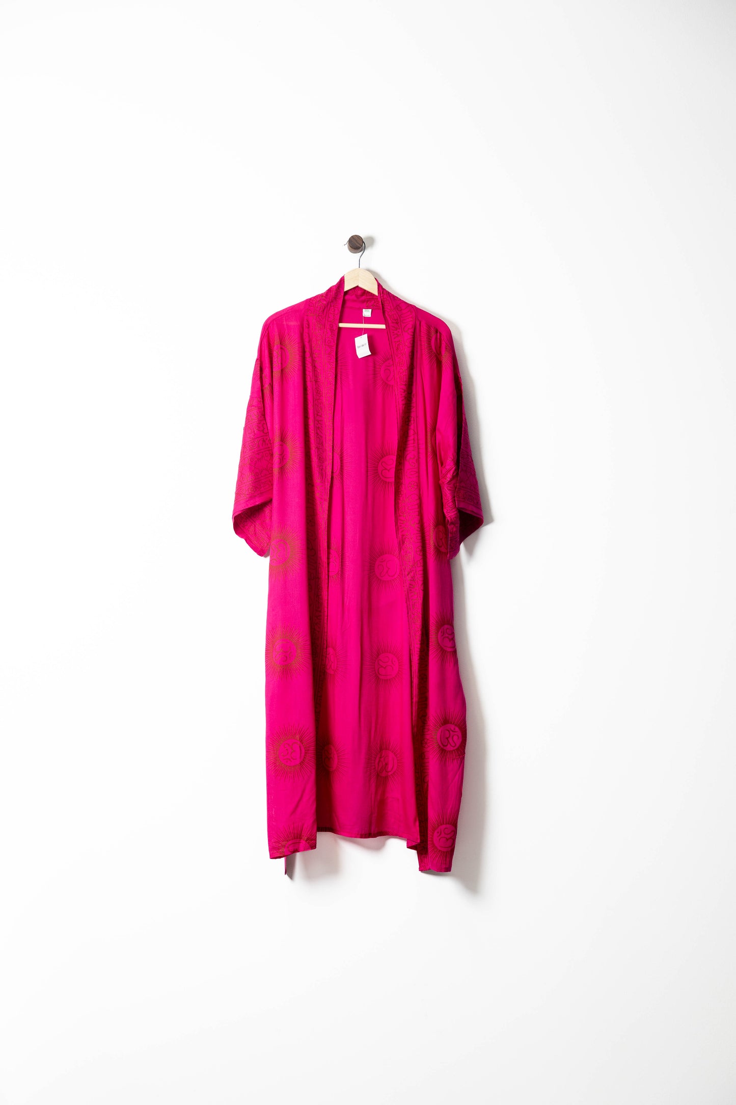 Boho Spiritual Print Long Kimono