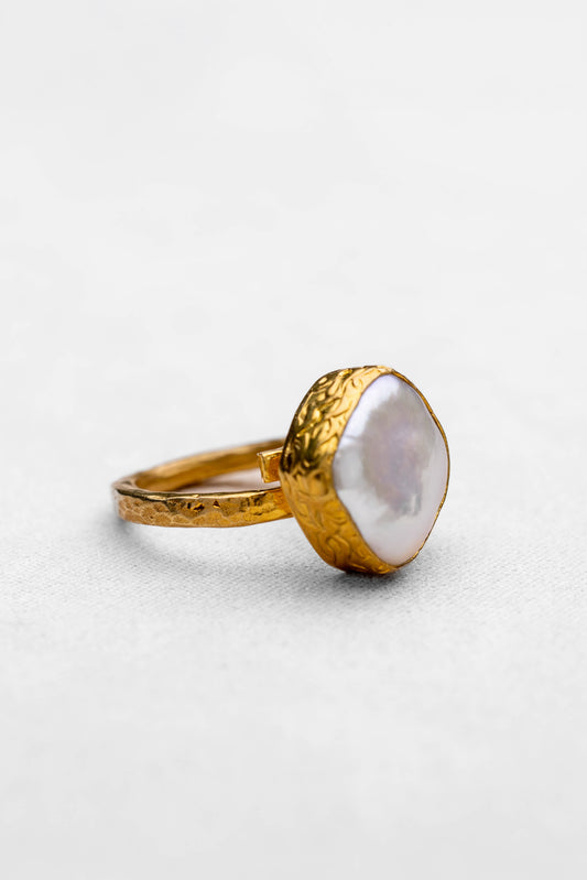 Baroque Pearl Statement Ring