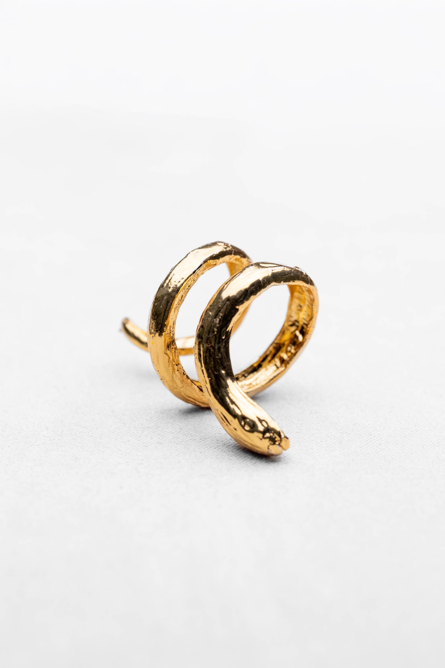 Golden Serpent Wrap Ring – Bold & Edgy