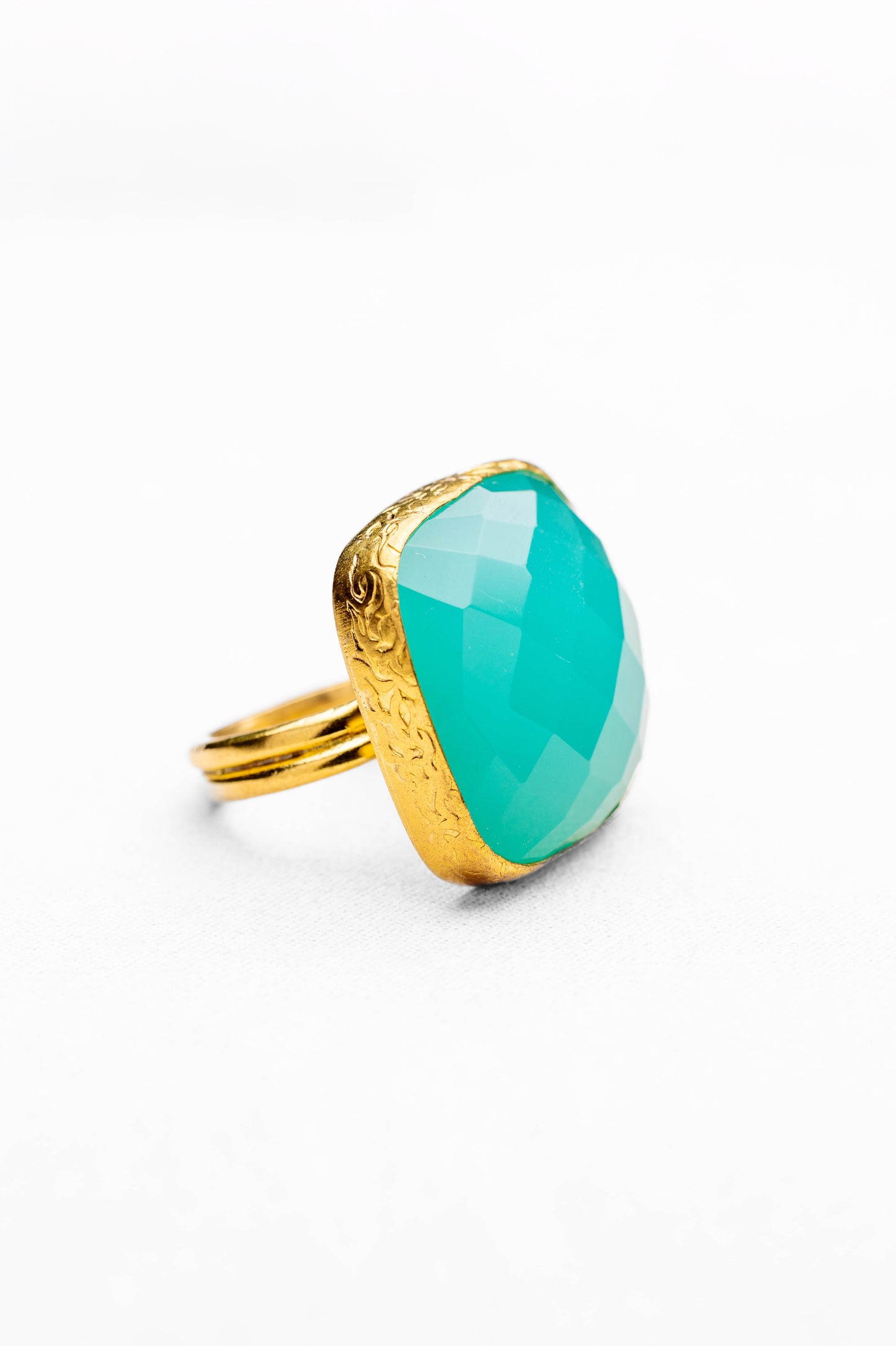 Vintage Turquoise Gemstone Statement Ring