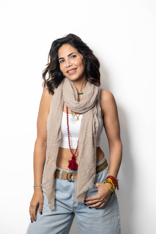 Soft Textured Fringe Scarf