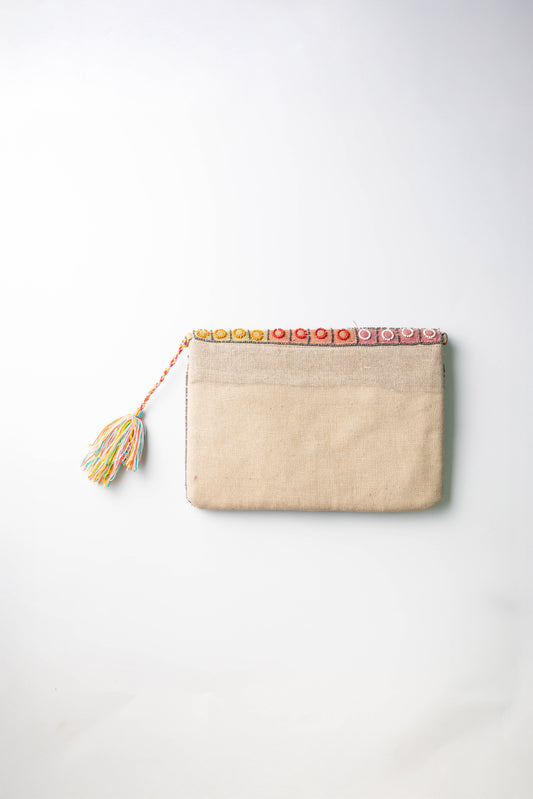 Bohemian Beaded Wristlet Clutch