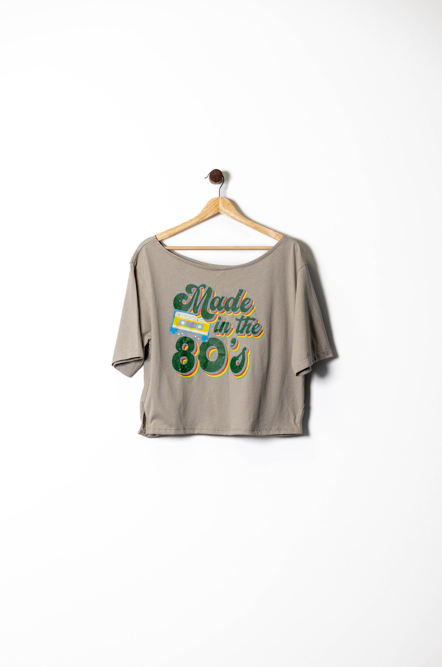 Slouchy Graphic Boatneck Tee – Various Prints