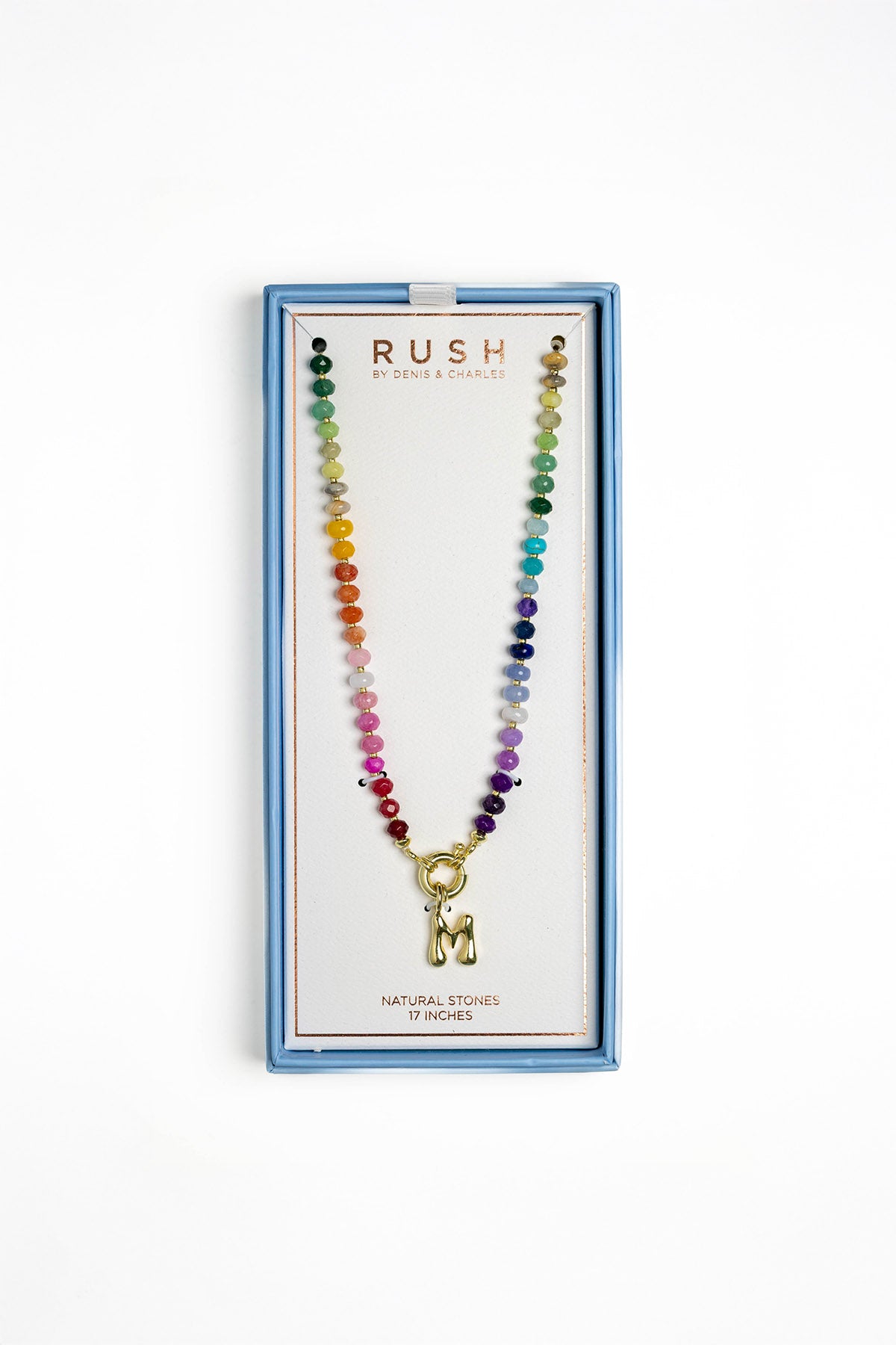 Rainbow Natural Stone Beaded Necklace