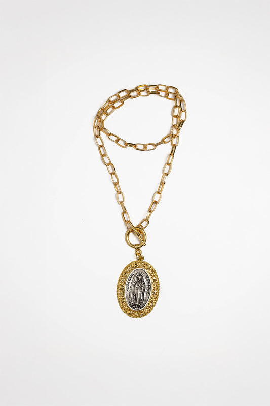 Our Lady Guadalupe Medallion Necklace