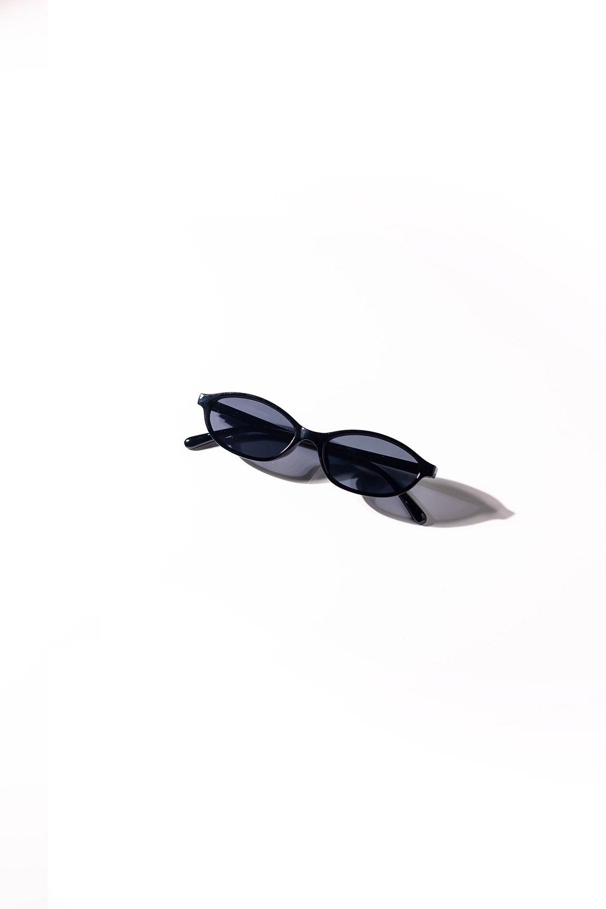 Slim Oval Tortoiseshell Sunglasses